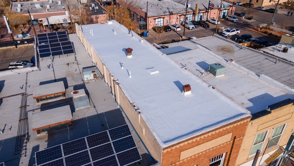 Commercial TPO Re-Roofing Project in Downtown Pueblo image