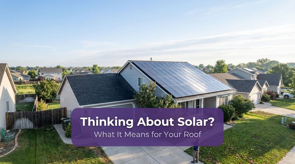Blog post Thinking About Solar? What It Means for Your Roof image